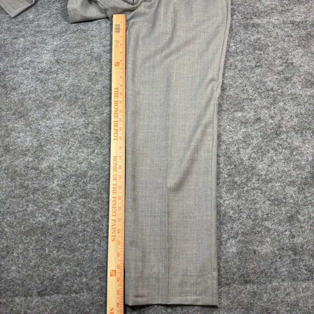 Ermenegildo Zegna Dress Pants Mens 56R (38x30) Grey Wool Flat Front Luxury